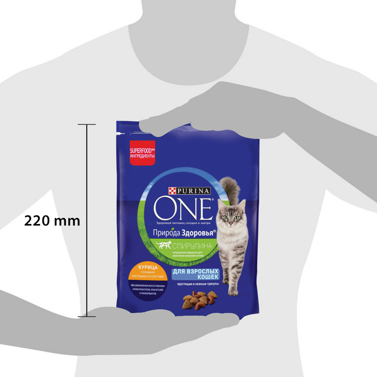 Сухой корм для кошек Purina One 0.18 кг курица (для домашних, полнорационный) - фото 11