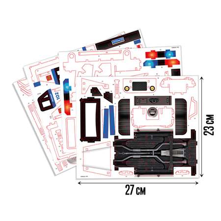 Деревянный конструктор Лесная мастерская «Полицейская машина»