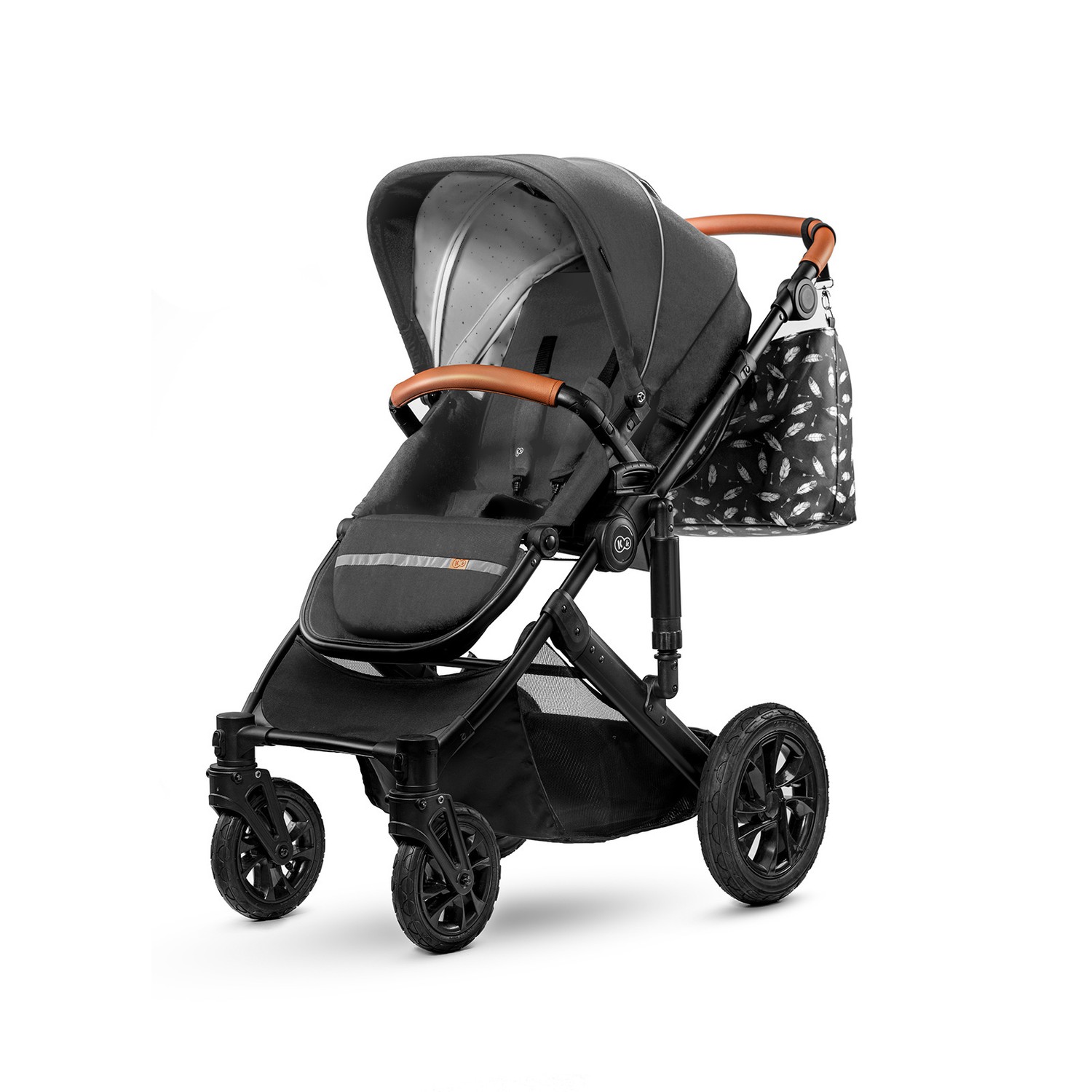 Коляска 2в1 Kinderkraft Prime 2020 Black - фото 4