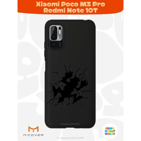 Силиконовый чехол Mcover для смартфона Poco M3 Pro Redmi Note 10T Союзмультфильм Волк упал