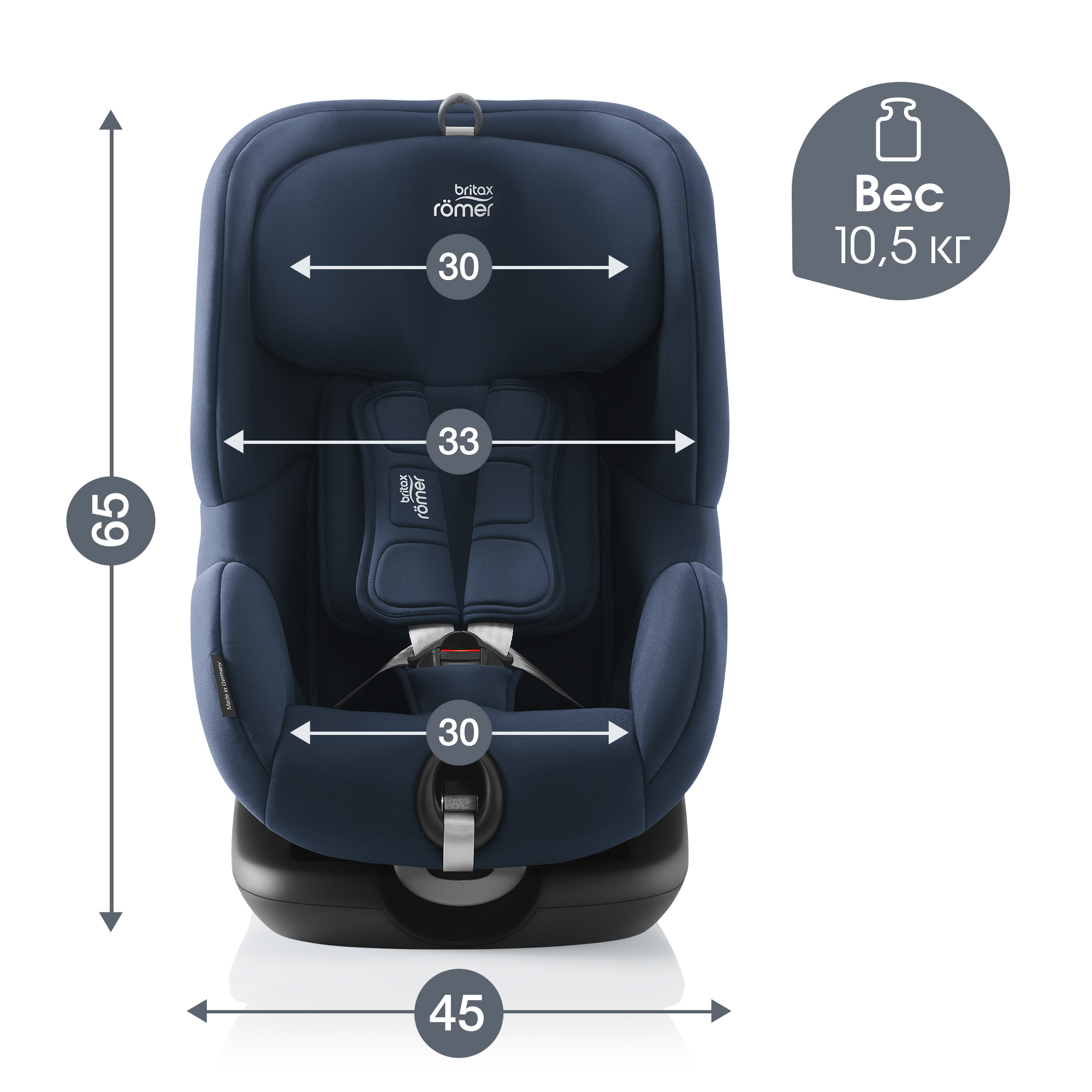 Детское автокресло Britax Roemer Trifix2 i-Size Night Blue - фото 11