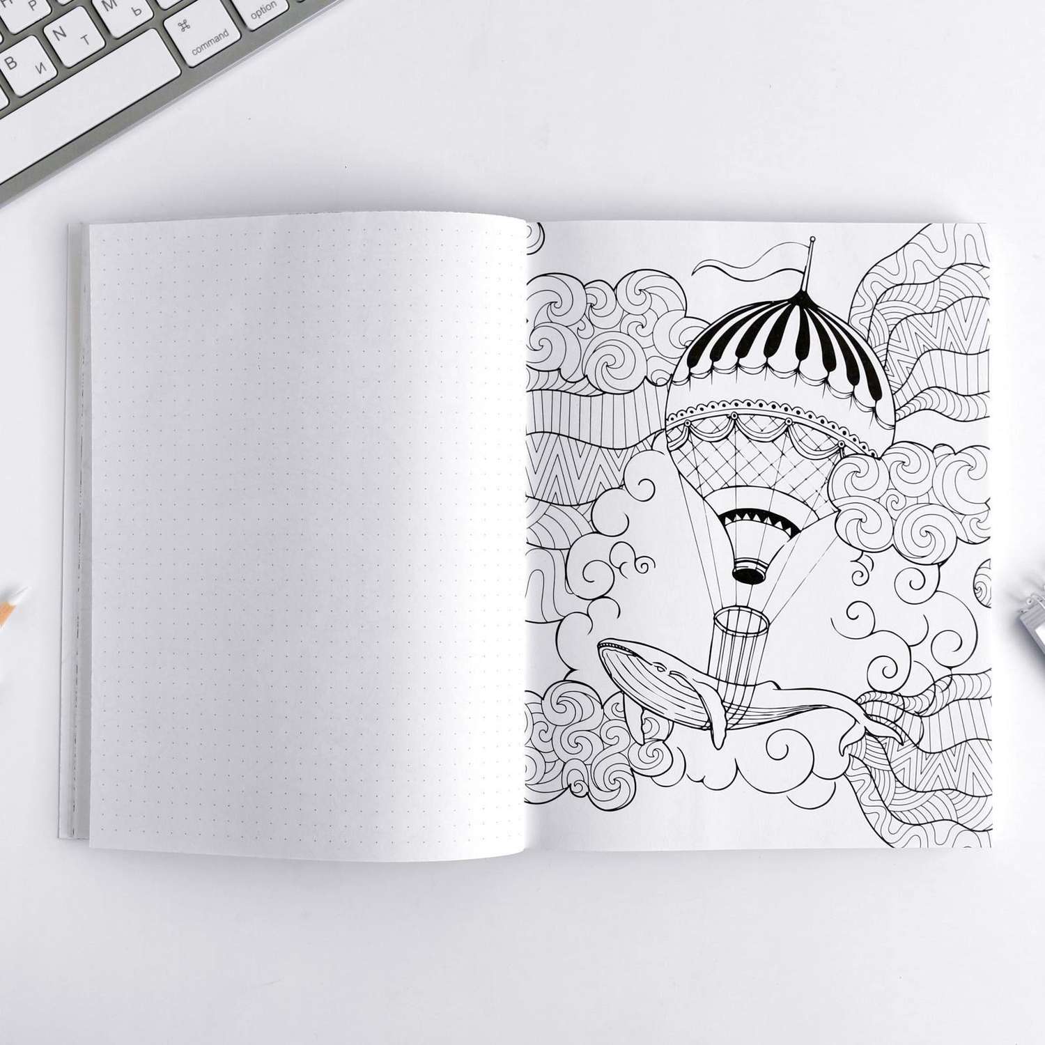 Ежедневник-смешбук ArtFox с раскраской антистресс «365 творческий дней» А5 80 листов - фото 4