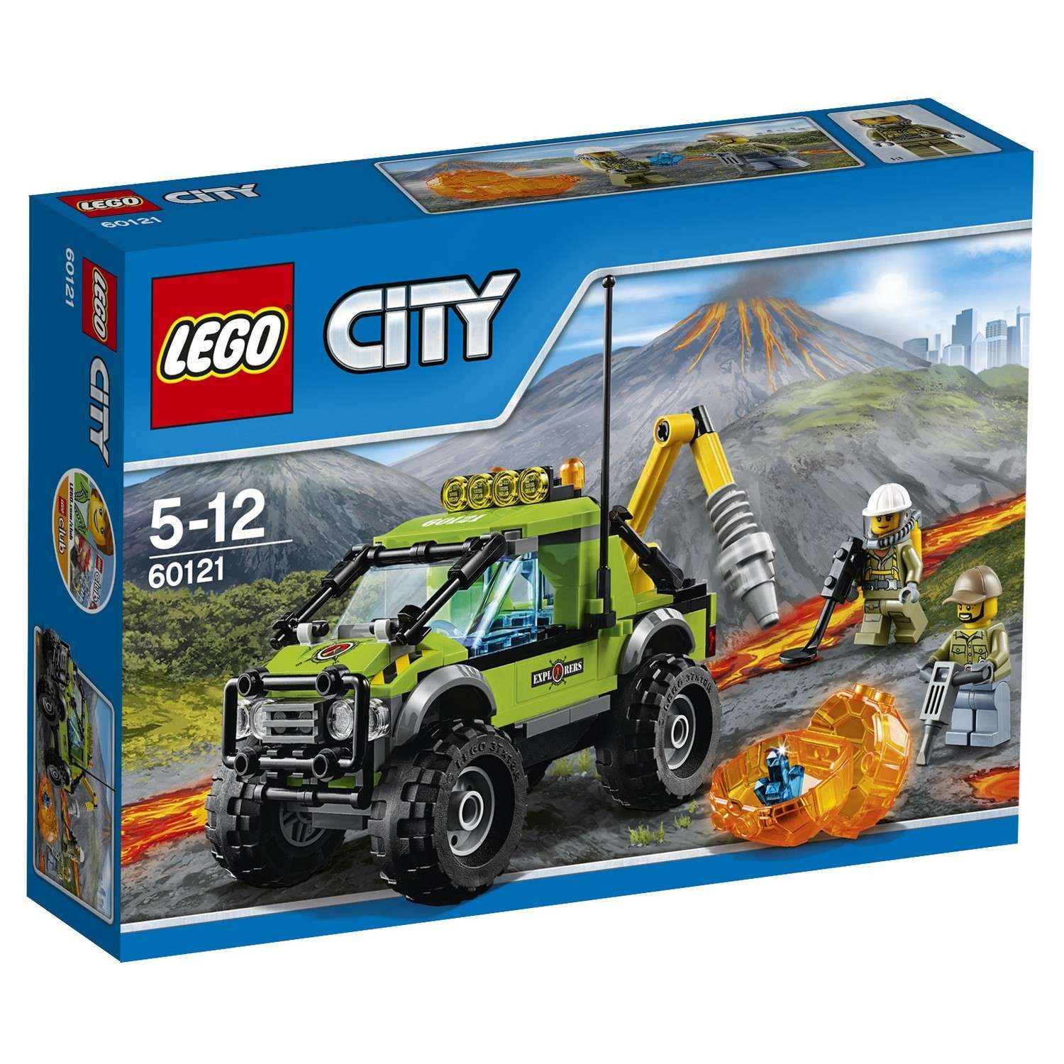 Конструктор LEGO City Volcano Explorers Грузовик Исследователей Вулканов (60121) - фото 2