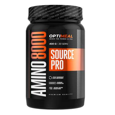 Аминокислотный комплекс OptiMeal Amino Source Pro 8000 апельсин 400г