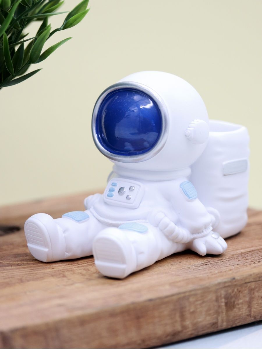 Подставка для канцелярии iLikeGift Astronaut blue - фото 3