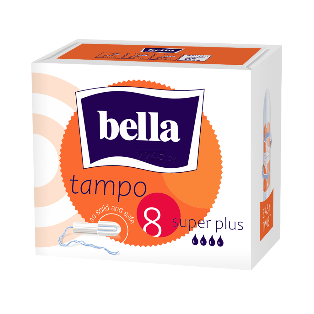 Гигиенические тампоны BELLA без аппликатора premium comfort Super Plus 8 шт - фото 1