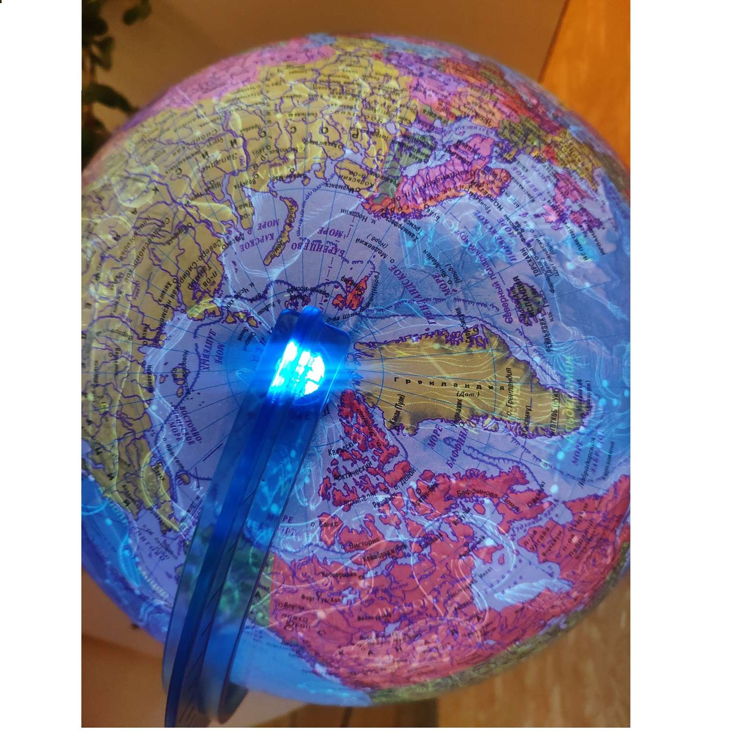 Интерактивный глобус Globen День и Ночь две карты политика и Звездное Небо 25 см подсветка от USB VR очки - фото 10