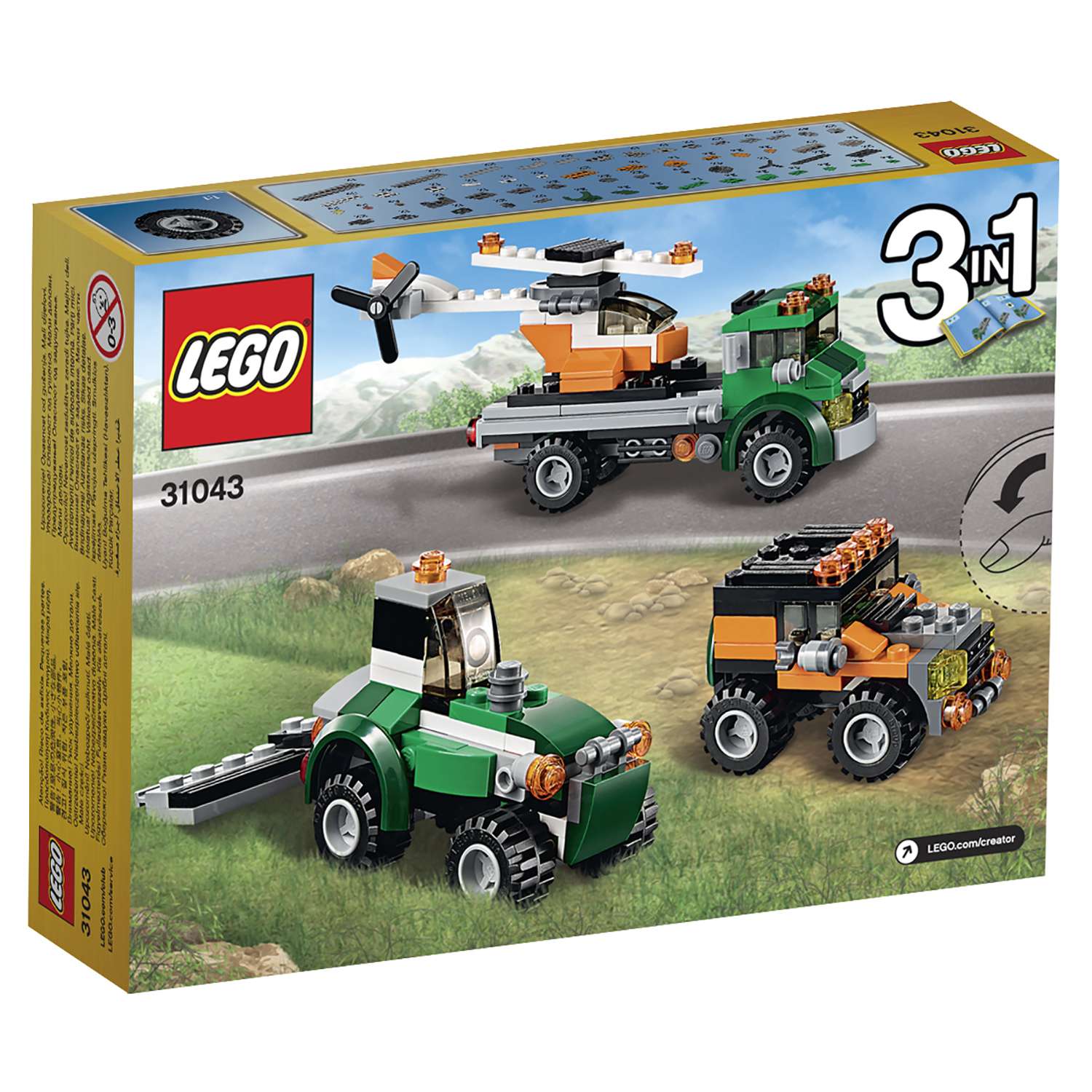 Конструктор LEGO Creator Перевозчик вертолета (31043) - фото 3