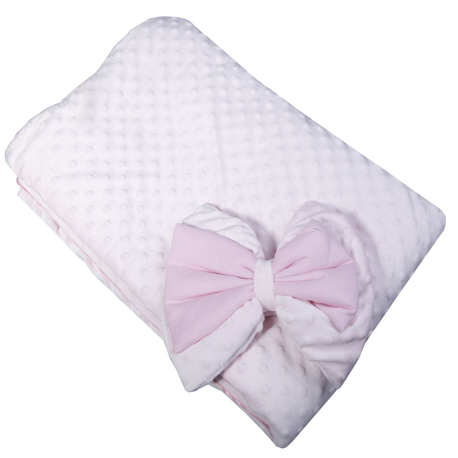 Конверт-одеяло Эдельвейс Нежность с бантом Розовый 11215 - фото 3