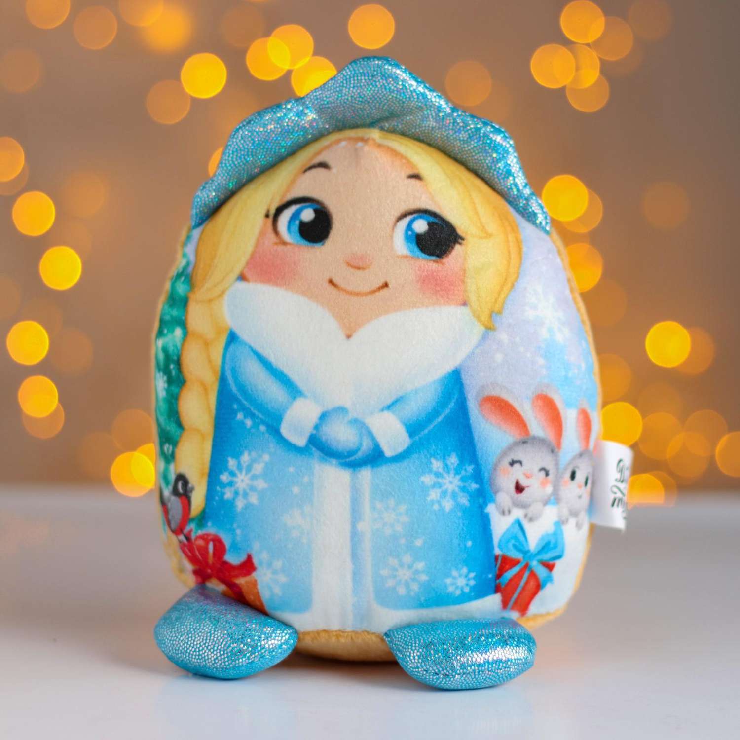 Мягкая игрушка POMPOSHKI «Новый Год» снегурочка - фото 1