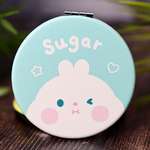 Зеркало карманное iLikeGift Sugar hamster blue с увеличением