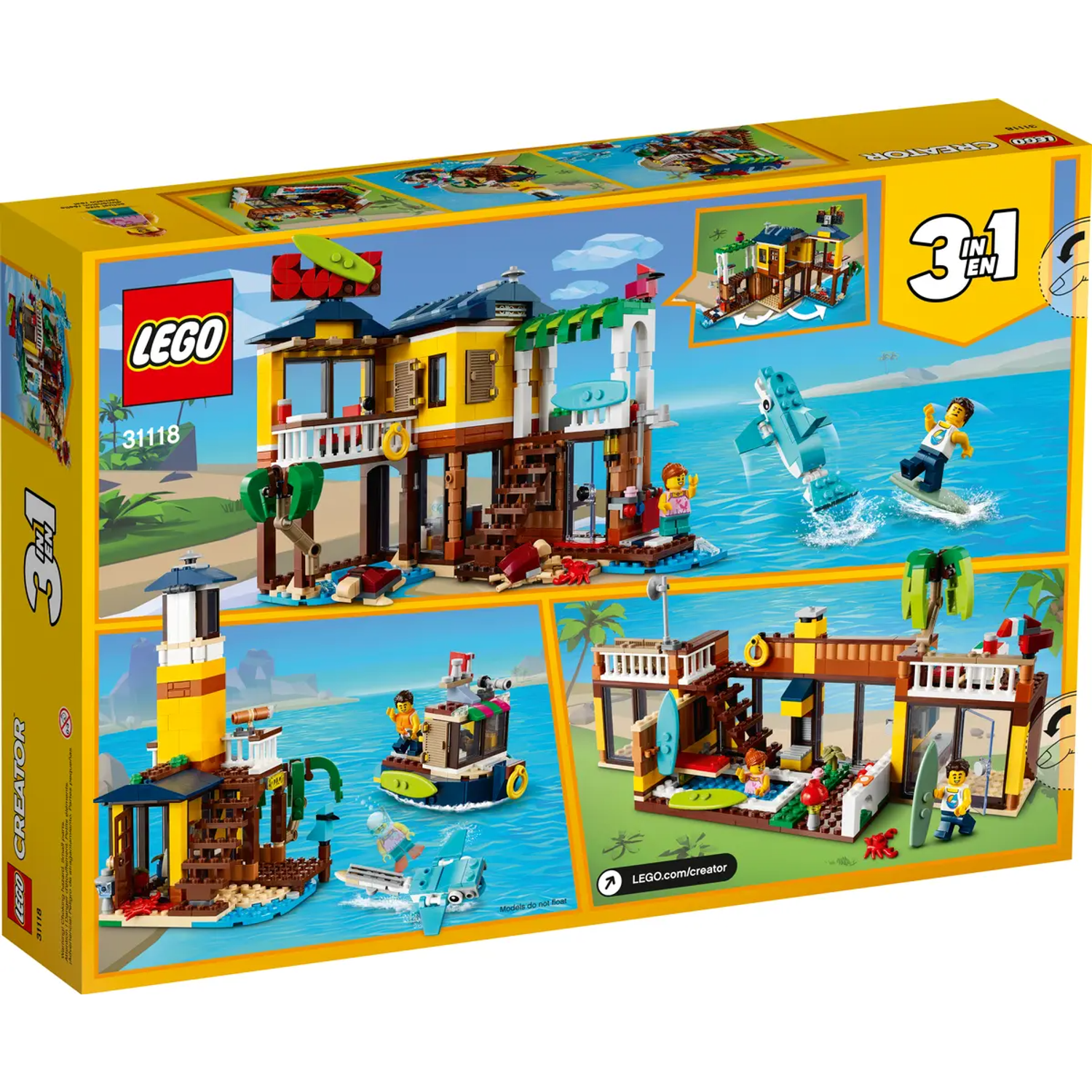 Конструктор LEGO Creator Пляжный домик серферов 31118 - фото 2