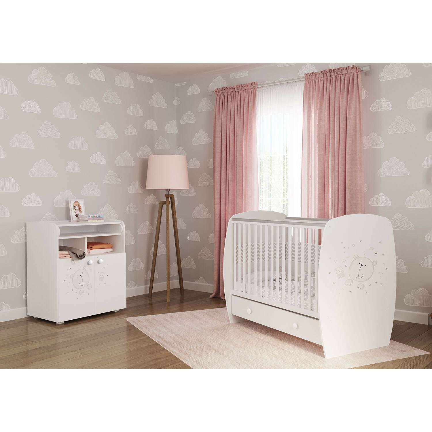 комод polini kids french 1270 amis белый