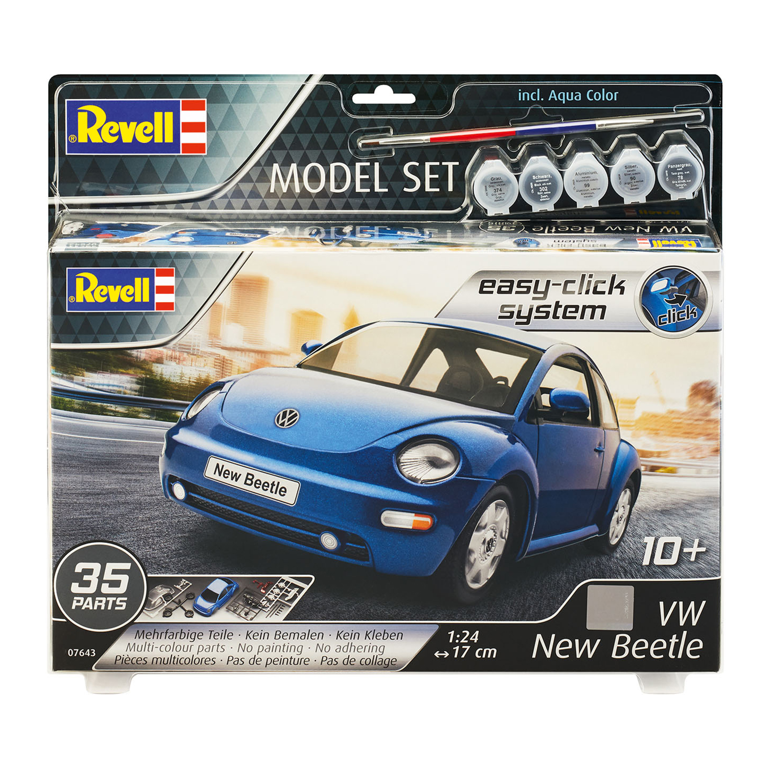 Сборная модель Revell Компактный автомобиль Фольксваген New Beetle 67643 - фото 3