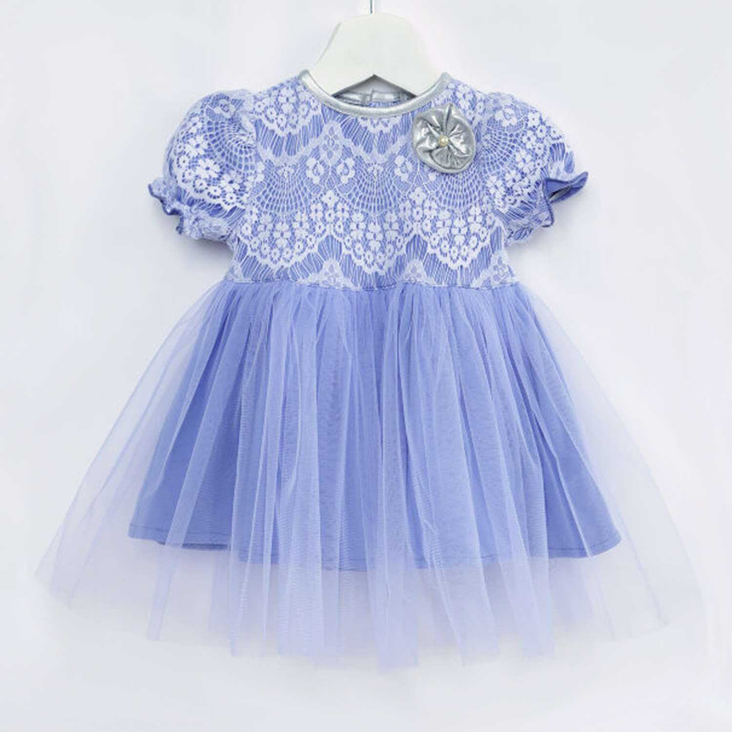 Платье Trendyco kids ТК503/сиренево-голубой - фото 7