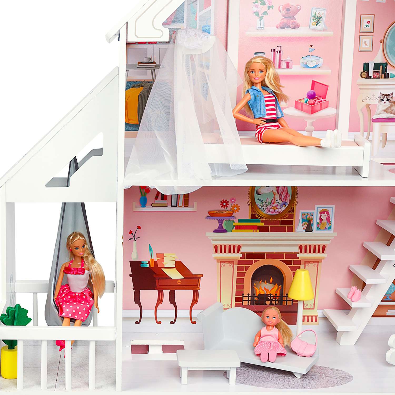 Кукольный домик PAREMO Стейси Авенью с мебелью 15 предметов PD320-07 - фото 6