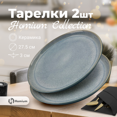 Набор тарелок ZDK Homium Collection 2 шт D27.5см цвет голубой