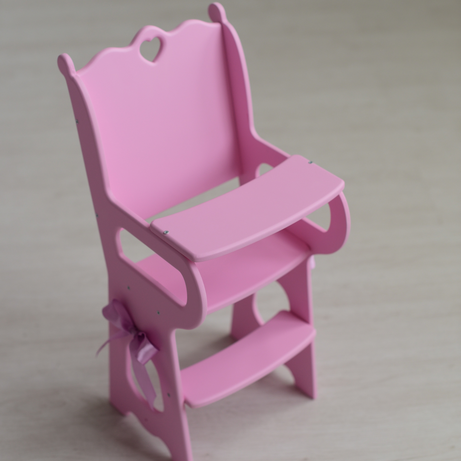 Стульчик Мега Тойс для кормления кукол с мягким сиденьем Diamond Princess деревянный 72119 - фото 3