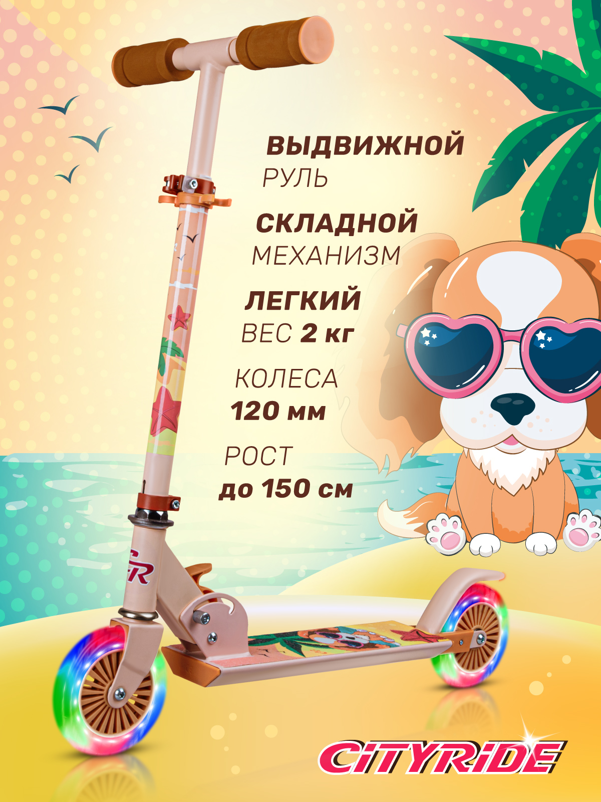 Самокат CITYRIDE двухколесный - фото 1