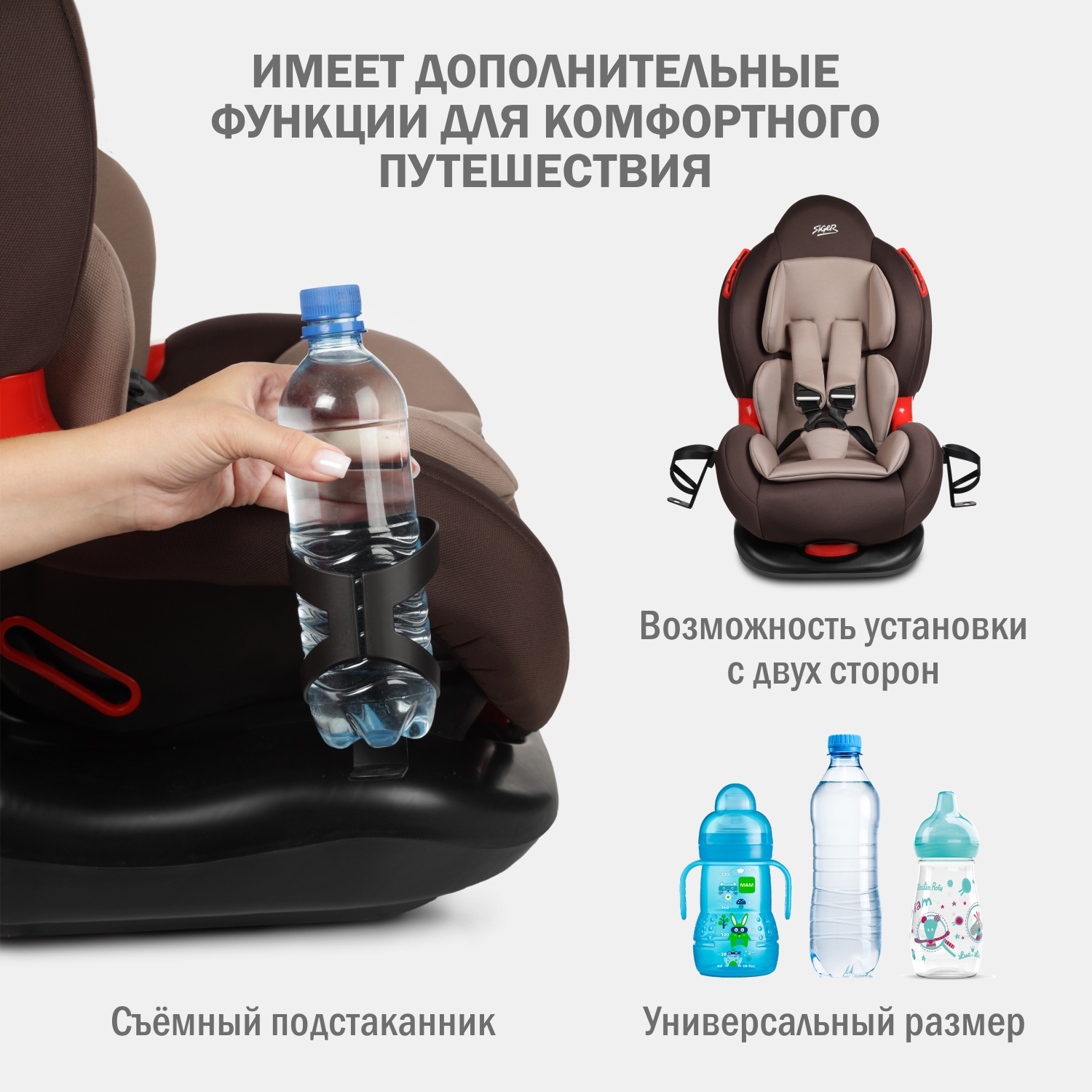 Детское автокресло SIGER Кокон Isofix lux - фото 3