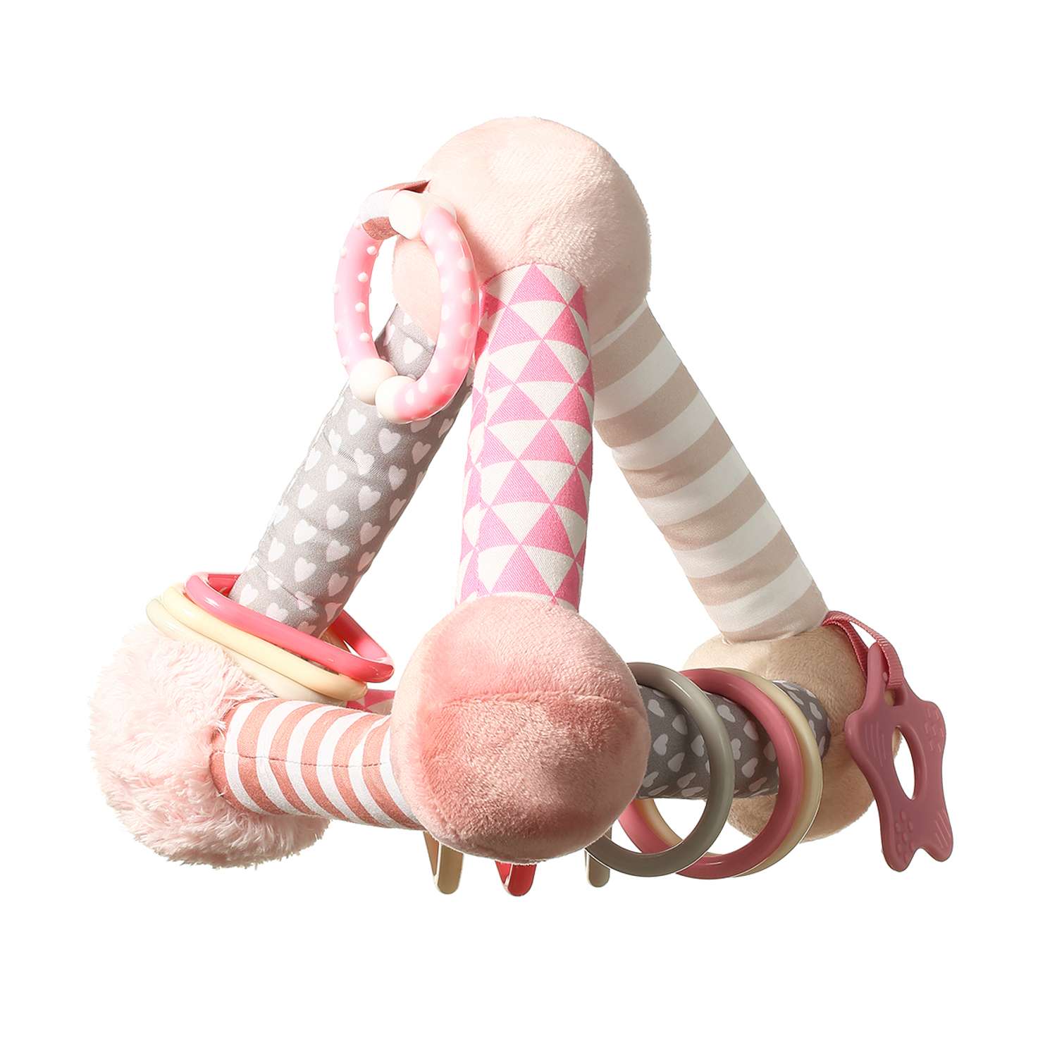 Развивающая игрушка Babyono Pyramid розовая Арт.898/01 - фото 1