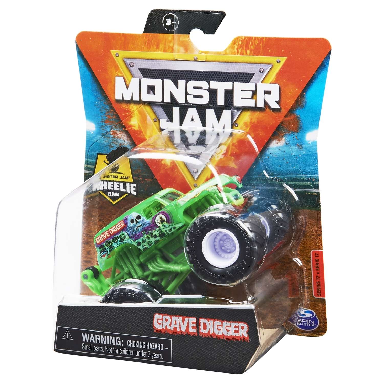 Машинка Monster Jam 1:64 Grave Digger6044941/20130585 6044941 - фото 3