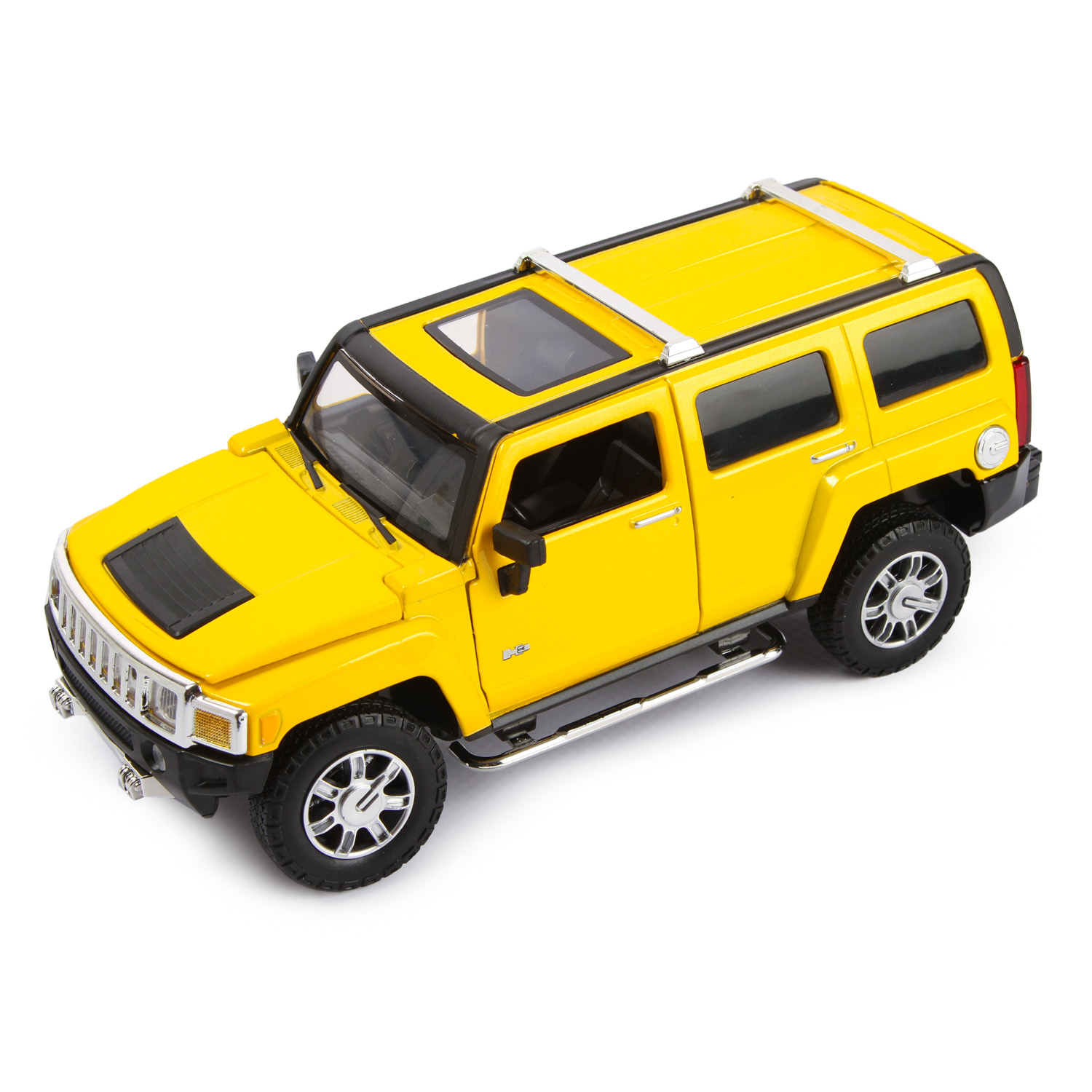 Машинка Mobicaro 1:24 Hummer H3 Желтая 68240A 68240A - фото 2