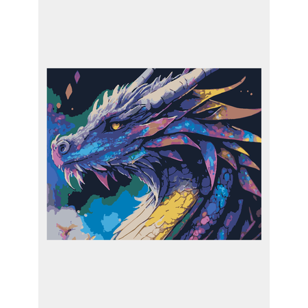 Картина по номерам 50х40 Selfica Старый дракон
