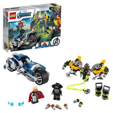 Конструктор LEGO Super Heroes Мстители Атака на спортбайке 76142