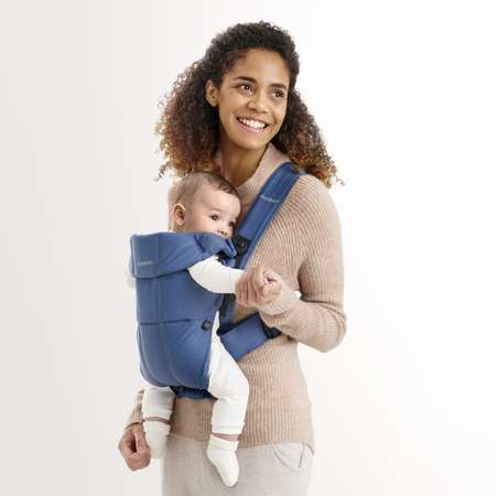 Рюкзак для переноски ребенка BabyBjorn Mini Cotton Индиго