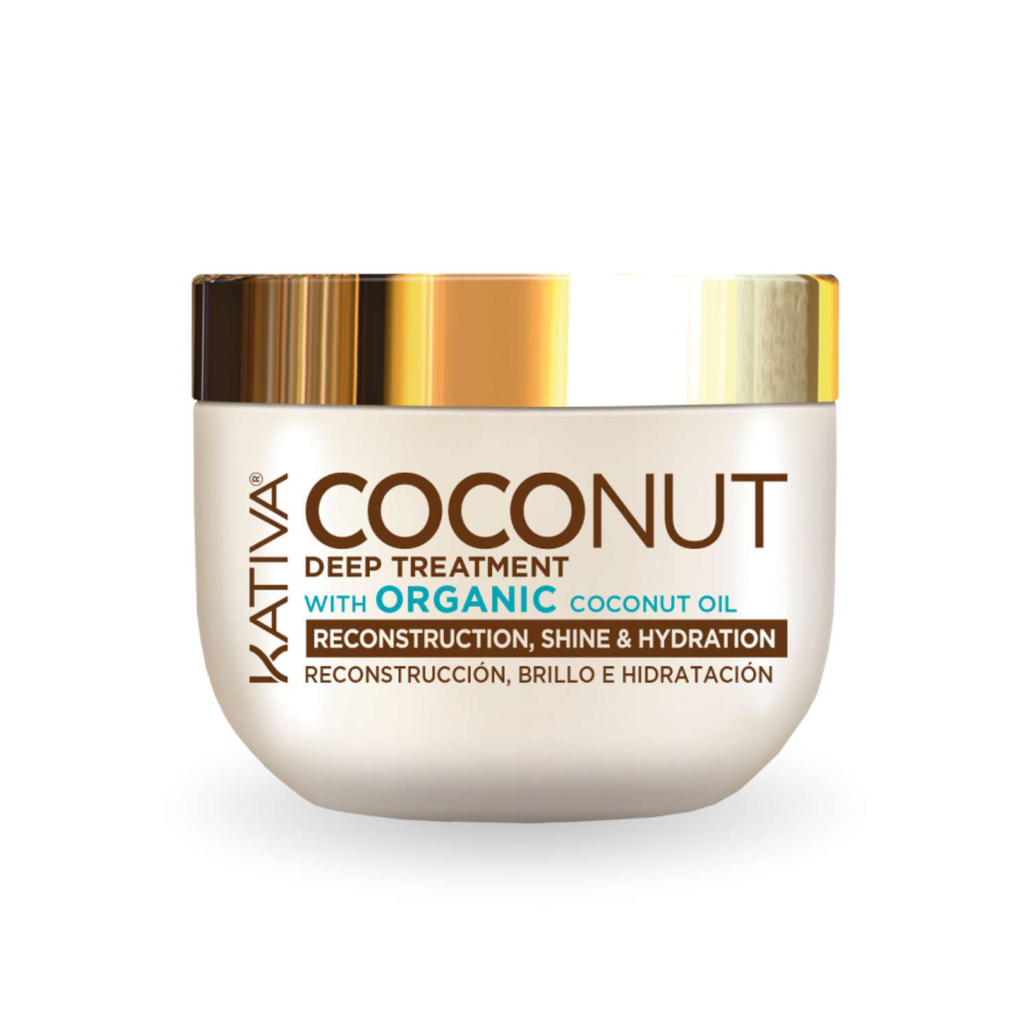 Восстанавливающая маска Kativa с органическим кокосовым маслом для поврежденных волос Coconut 250 мл - фото 1