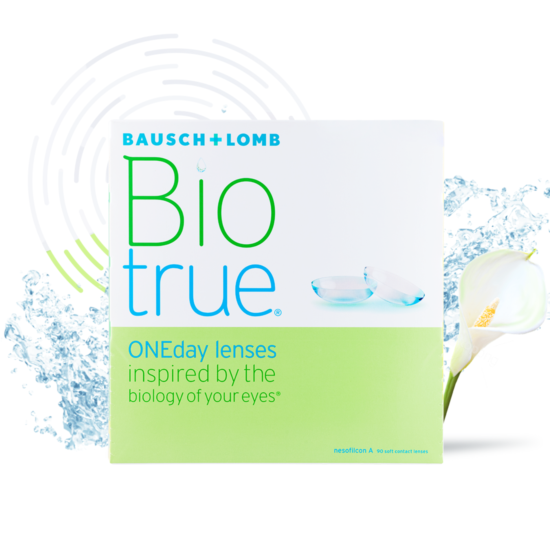 Контактные линзы Bausch+Lomb BioTrue ONEDAY 90 pk R 8.6 D-0.50 - фото 1
