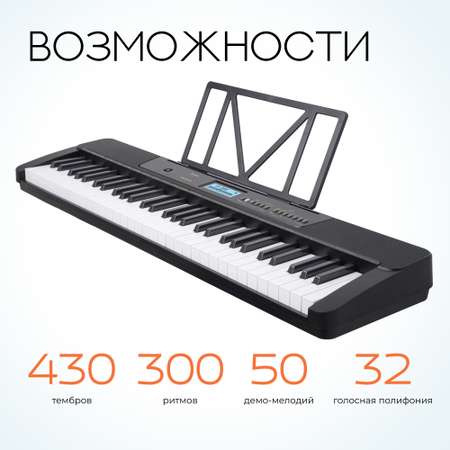 Синтезатор Tesler KB-6140 black