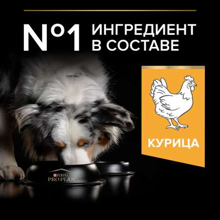 Корм для собак PRO PLAN средних пород с комплексом Optibalance с высоким содержанием курицы 7кг