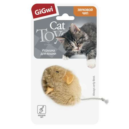 Игрушка для кошек GiGwi Мышка со звуковым чипом 75217