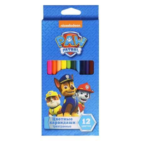 Карандаши Росмэн PAW Patrol Трехгранные 12цветов 33990