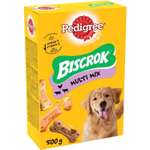 Лакомство для взрослых собак Pedigree Biscrok бисквитные косточки ассорти 500г