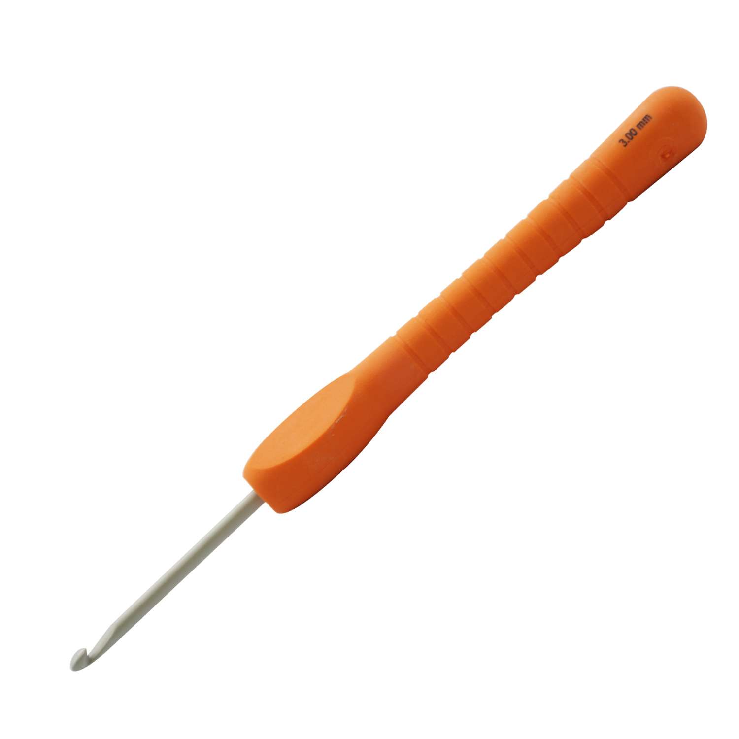 Крючок для вязания Pony алюминиевый с мягкой ручкой 3 мм 14 см 56803 - фото 2