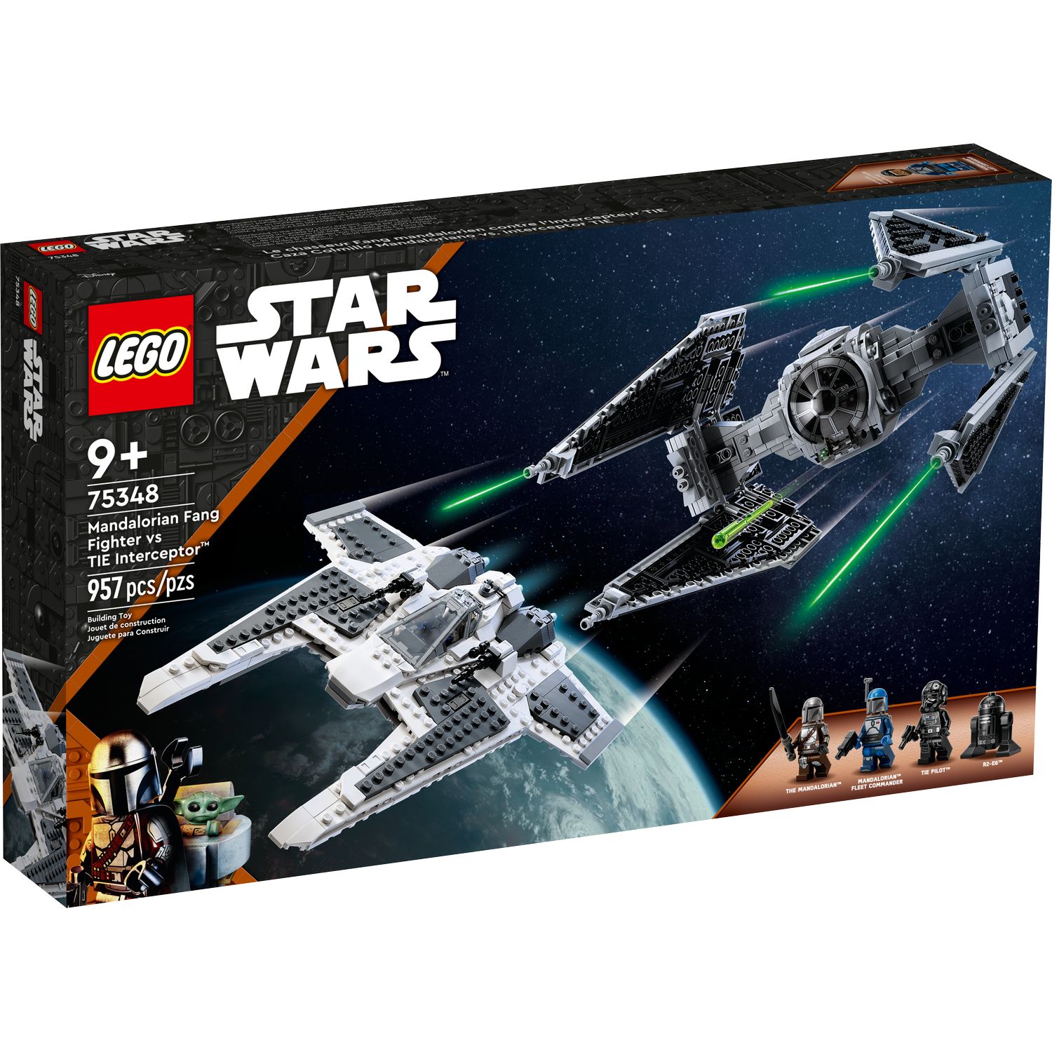 Конструктор LEGO Star Wars Mandalorian Fang Fighter vs. TIE Interceptor  75348 купить по цене 10499 ₽ в интернет-магазине Детский мир