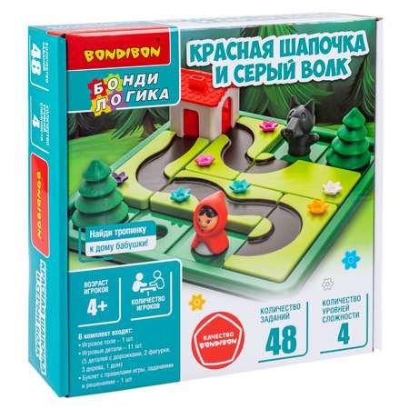 Настольная игра Bondibon КРАСНАЯ ШАПОЧКА И СЕРЫЙ ВОЛК