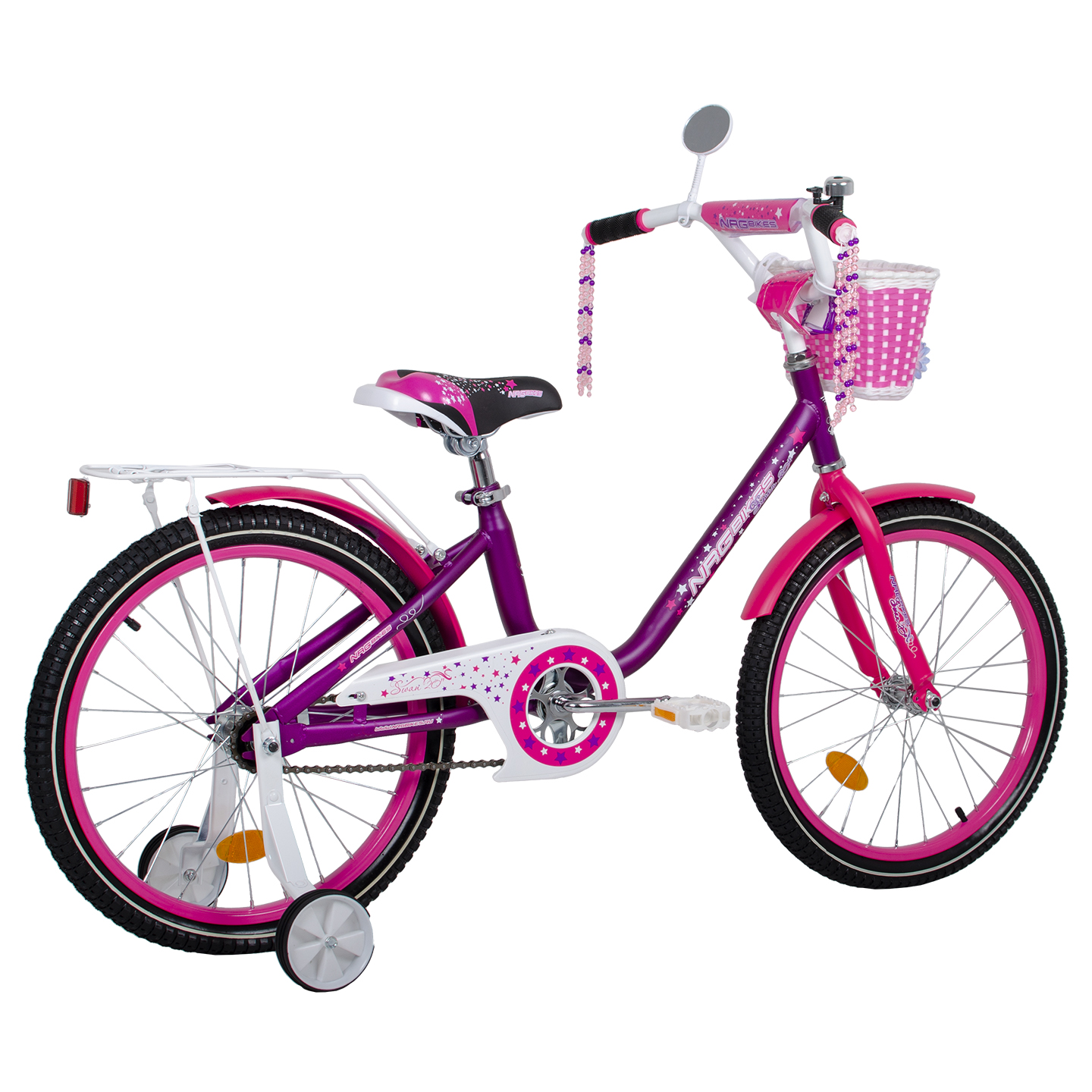 Велосипед NRG BIKES Swan 20 pink-white - фото 9