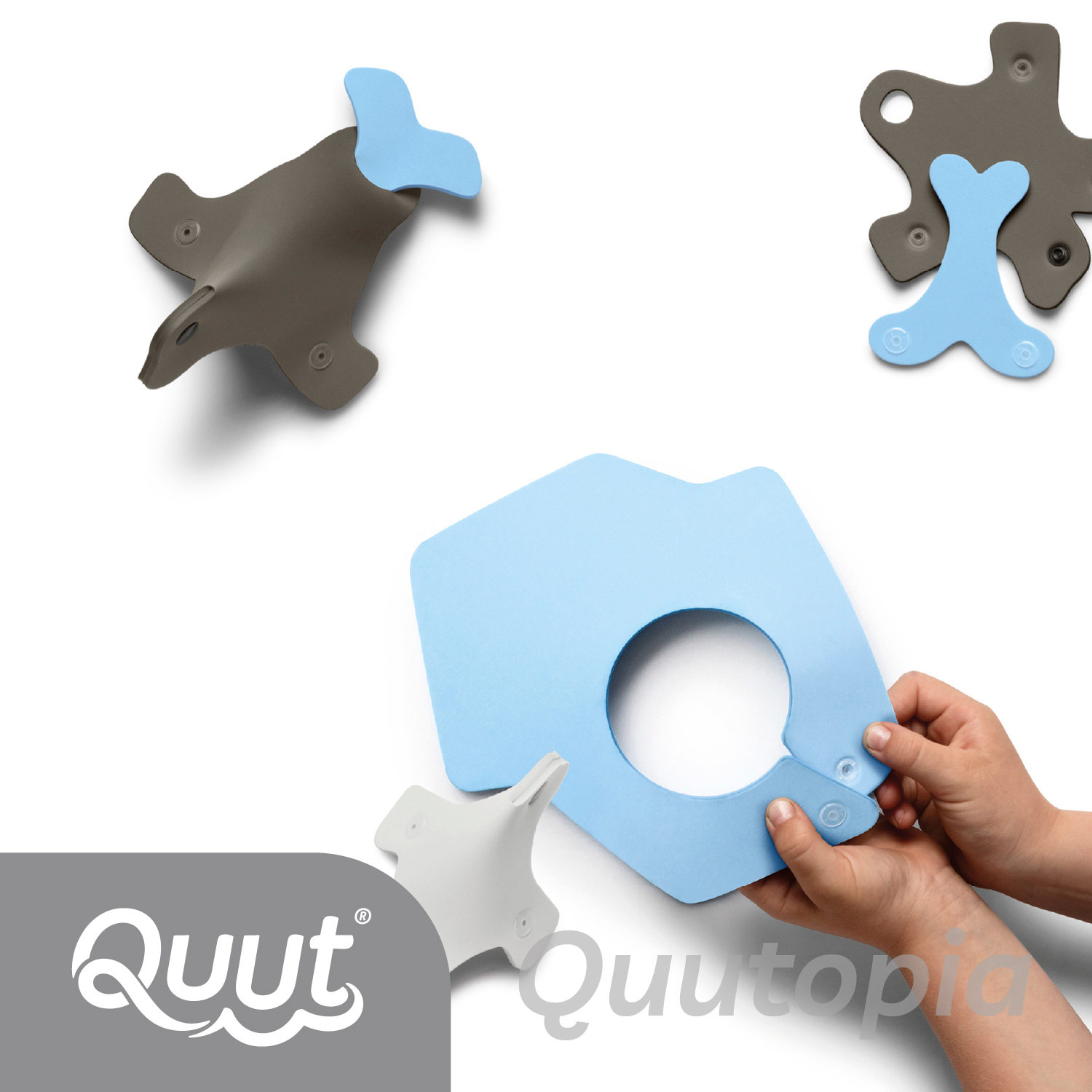 Конструктор 3D QUUT мягкий для игры в ванне Quutopia Остров тюленей 3 элемента - фото 4