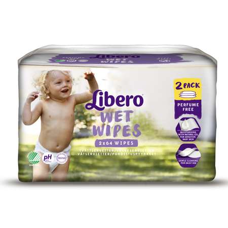 Салфетки влажные Libero Libero Wet Wipes Экономичная упаковка 128шт