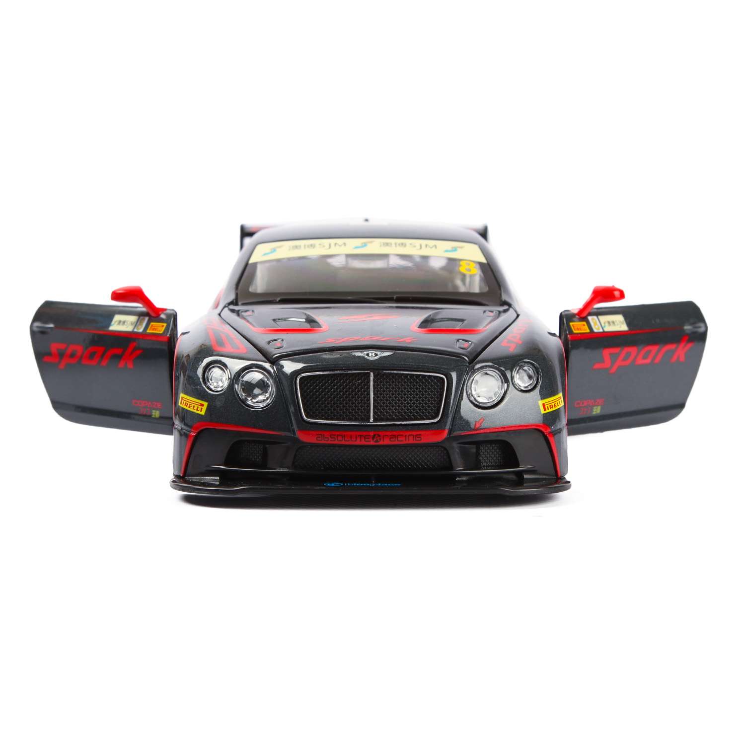 Машинка Mobicaro 1:24 Bentley Continental GT3 Concept Серебристо-серая 68267A 68267A - фото 5