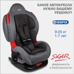 Детское автокресло SIGER Кокон Isofix lux