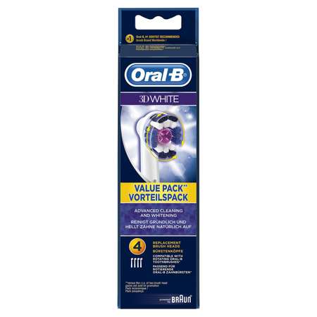 Насадки для электрической зубной щетки Oral-B 3D White 4шт