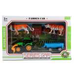 Набор животных Veld Co Ферма + трактор