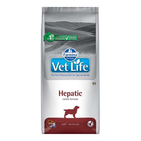 Корм для собак Farmina VetLife гепатик 2кг