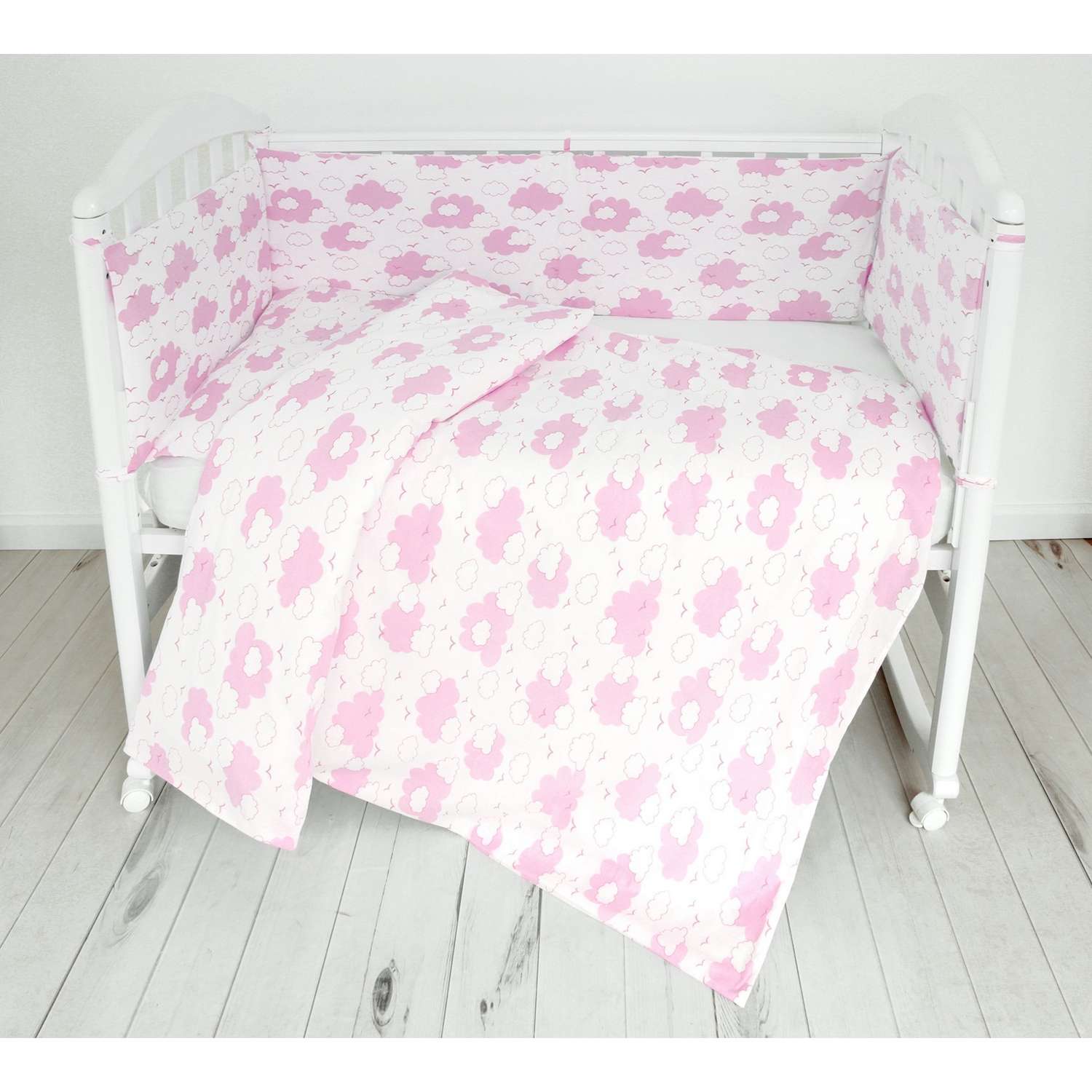Комплект постельного белья Споки Ноки Облака Розовый 3предмета DMC111/6RO - фото 5