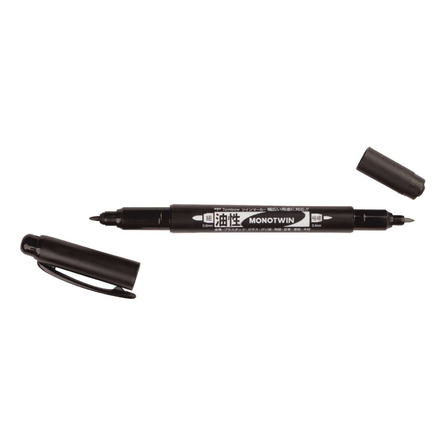 Ручка капиллярная Tombow MONO Twin двусторонний 0.8мм и 0.4мм - фото 2